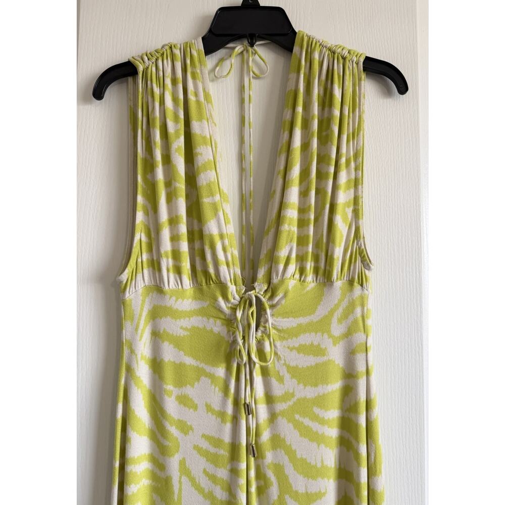 Free People Women's Next Summer Jumpsuit Lime Green Zebra Size Small - Picture 6 of 15